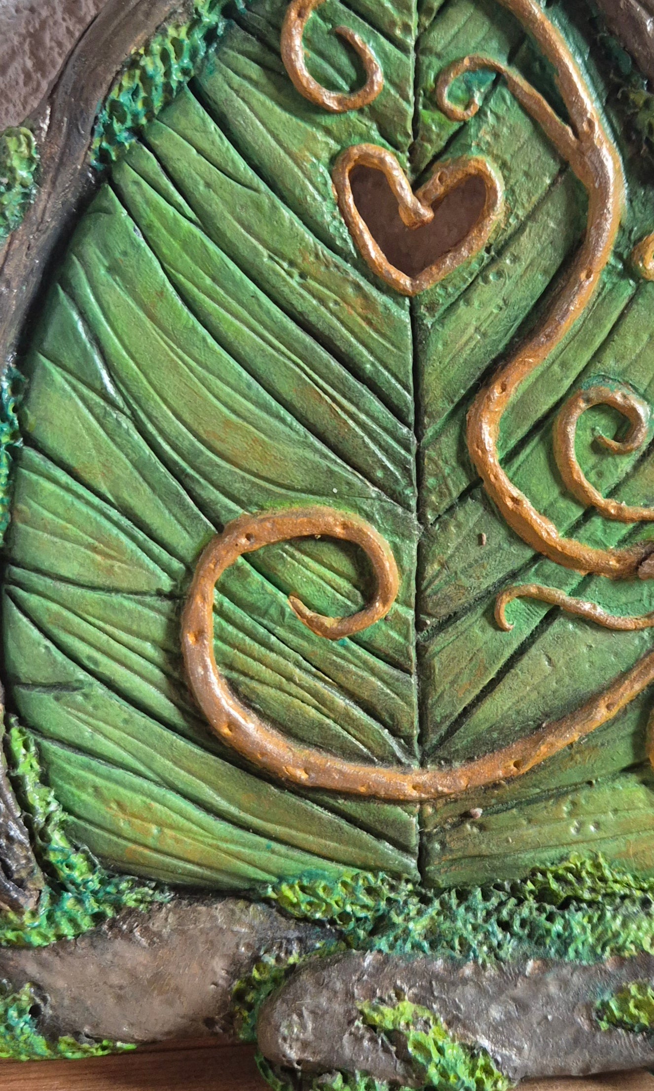 🌱🍀La porte de fée feuillette🧚‍♂️ – Déco murale féerique artisanale