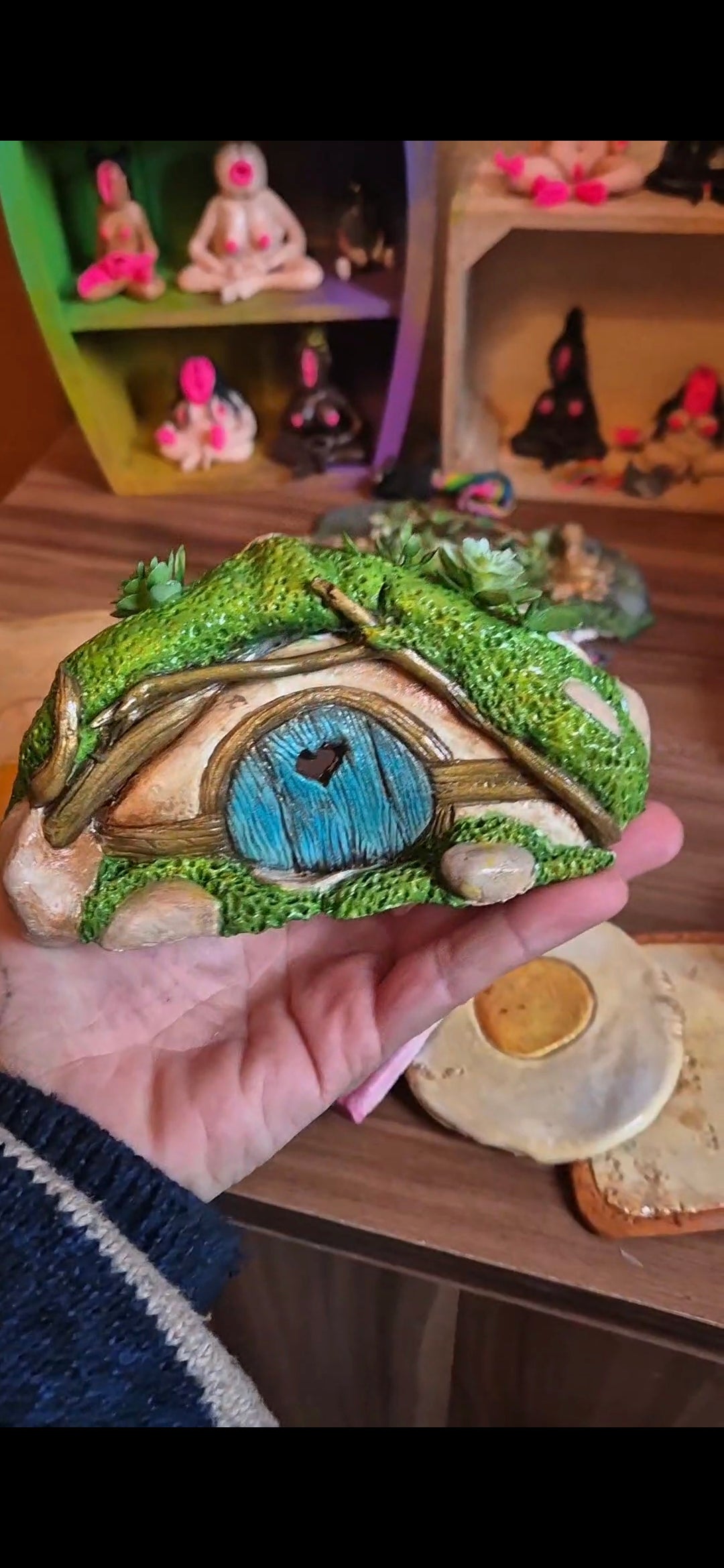 🌱🍄veilleuse maison hobbit