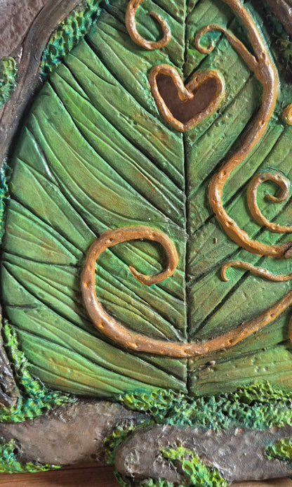🌱🍀La porte de fée feuillette🧚‍♂️  – Déco murale féerique artisanale