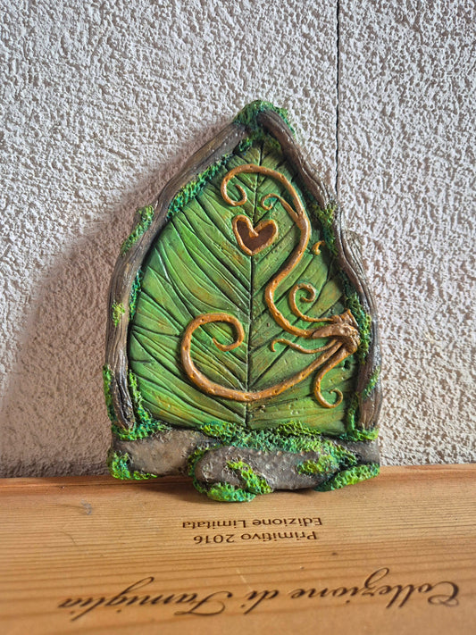🌱🍀La porte de fée feuillette🧚‍♂️  – Déco murale féerique artisanale