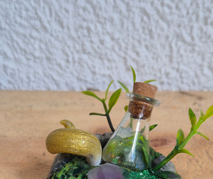 Decoration sorcière et potions magiques