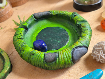 Cendrier motte de terre – Création féerique sculptée à la main
