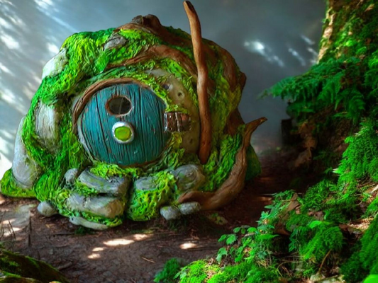 🎋Custom Hobbit house with drone