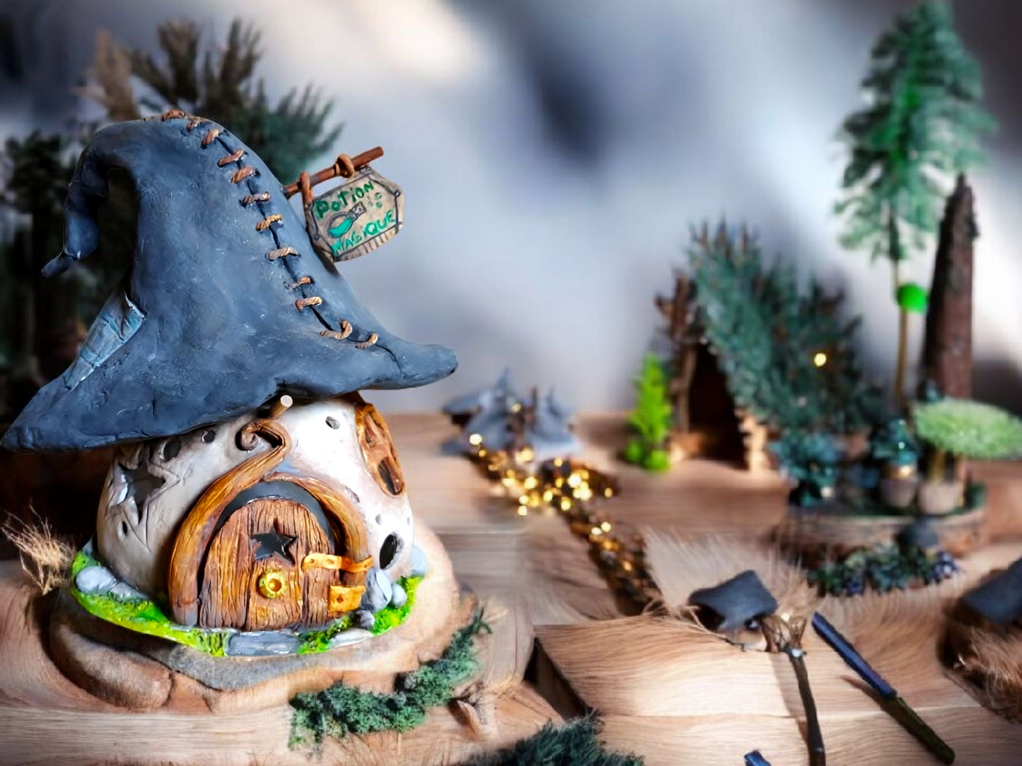 ✨️🧙‍♀️lampe chapeau de sorcière 2🧙‍♀️✨️